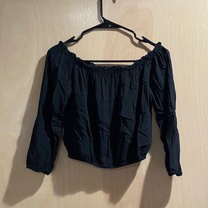 Black ruched top